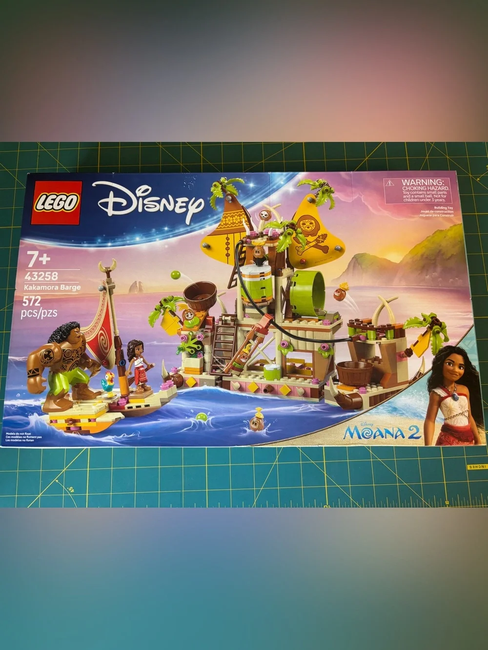 LEGO Disney Moana 2 Kakamora Barge Playset - #43258.  Age 7+. 572 Pieces. NEW